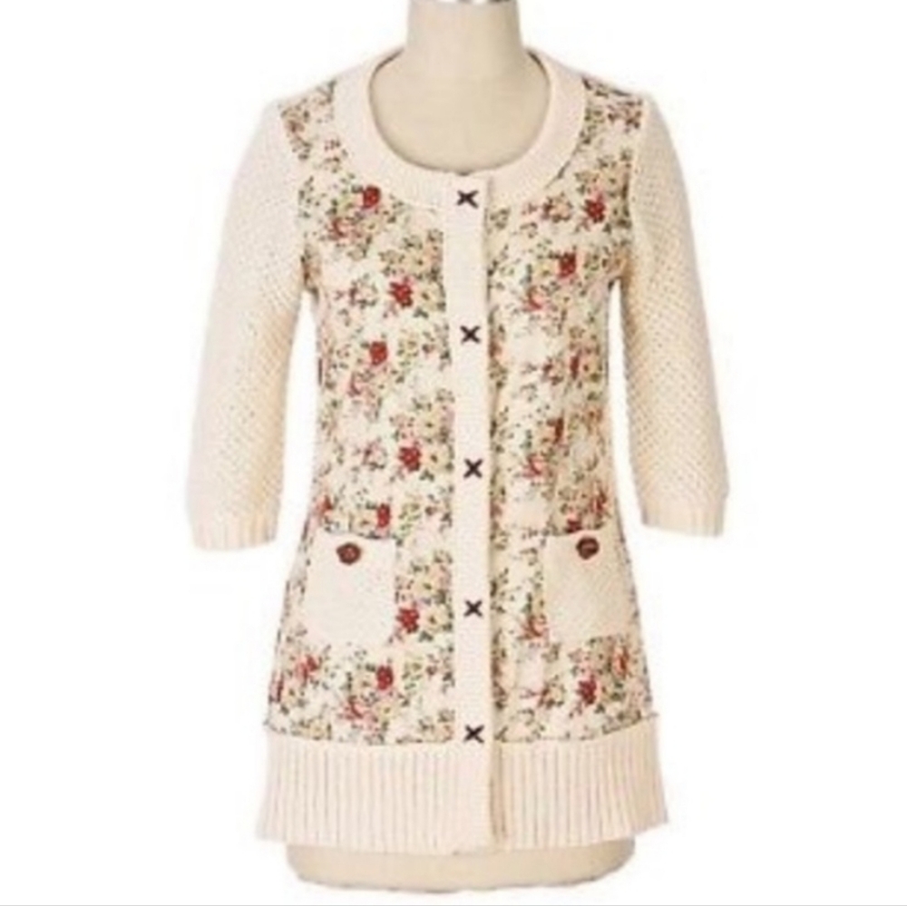 Anthropologie HWR Jasmine Cardigan L